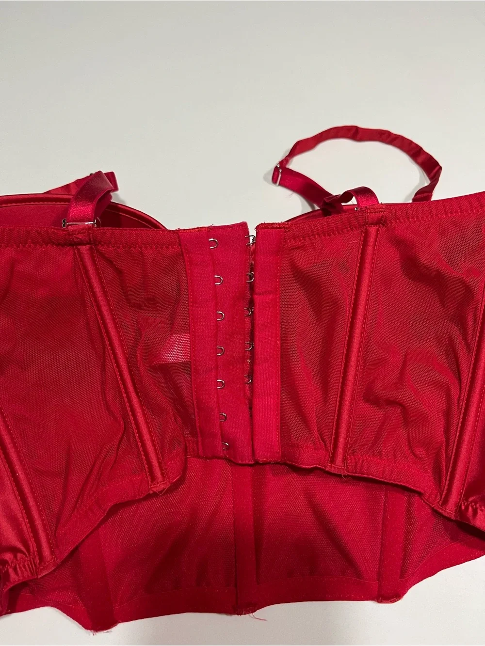 Victoria's Secret Red Longline Bustier Bra